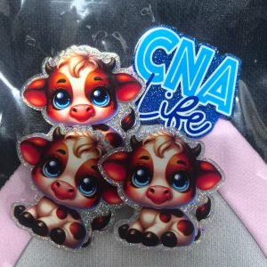 acrylic-cow item decorate on pen 1 bag