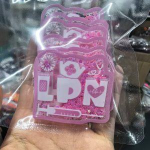 acrylic-LPN(PINK) item decorate on pen 1 bag
